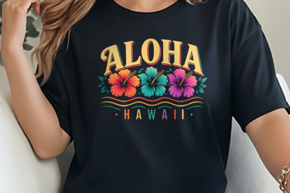 Aloha Hawaii Retro Hibiscus Flower PNG: A Burst of Island Spirit