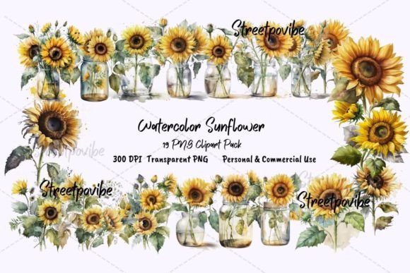 Bring Rustic Charm to Projects with Sunflower Distressed Clipart
