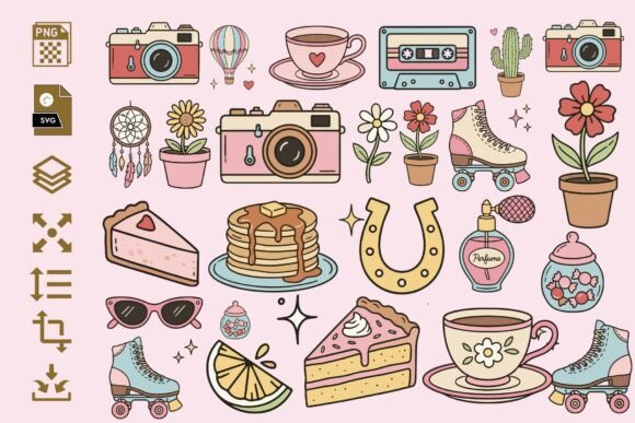 Discover Pastel Lifestyle Doodle Icons for Creative Projects