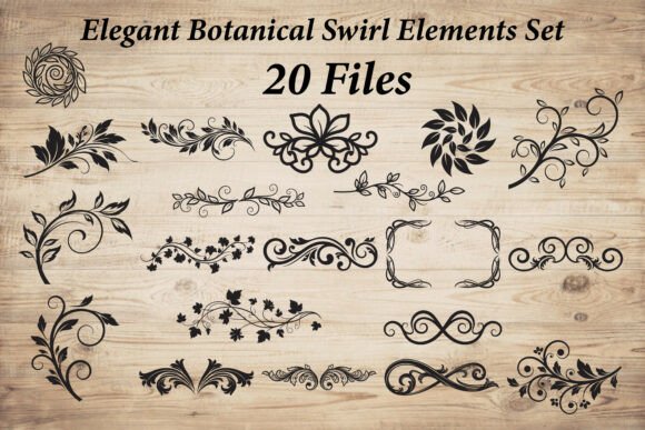 Elegant Botanical Swirls for Timeless Design