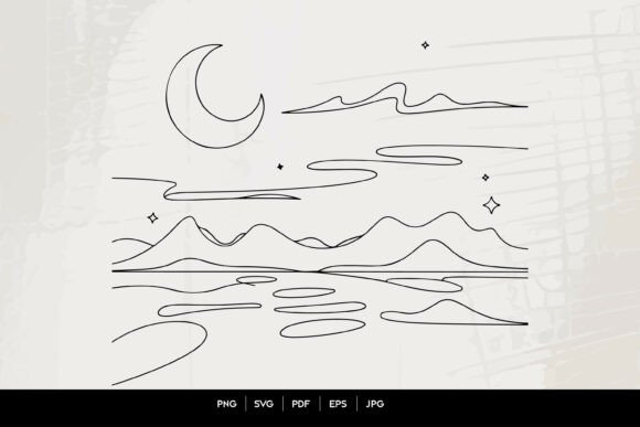 Embracing the Ethereal: The Minimalist Celestial Mountain Landscape Aesthetic