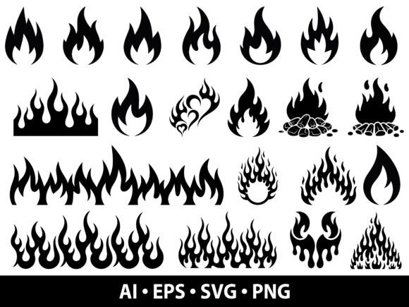 Flame SVG Bundle: Your Toolkit for Dynamic Designs