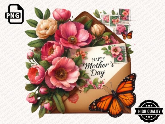 Mother's Day Floral Clipart PNG: Your Creative Ally for Gifting and Design