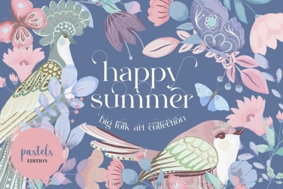 Pastel Folk Clip Art: A European-Inspired Design Toolkit