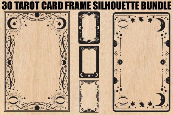 Tarot Card Frame SVG Bundle: Mystical Art for Modern Makers