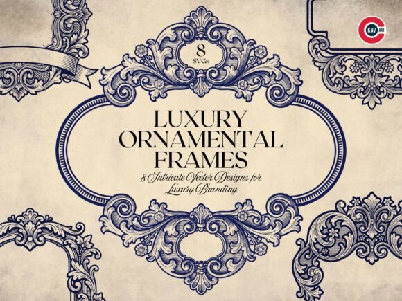 Timeless Elegance: Using Vintage Ornamental Frame Vector Set
